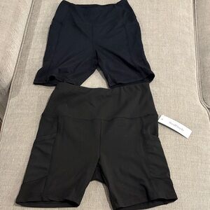 Black Athletic Shorts Set